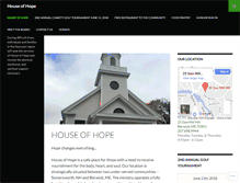 Tablet Screenshot of houseofhopemission.org